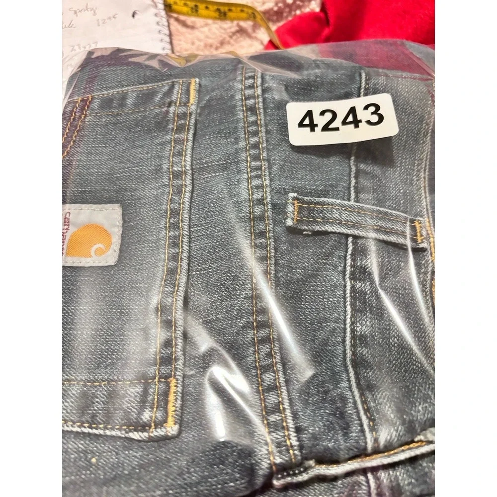 Carhartt Men's Sturdy Relaxed Fit Medium Blue Jeans Denim 32x32 Work Casual